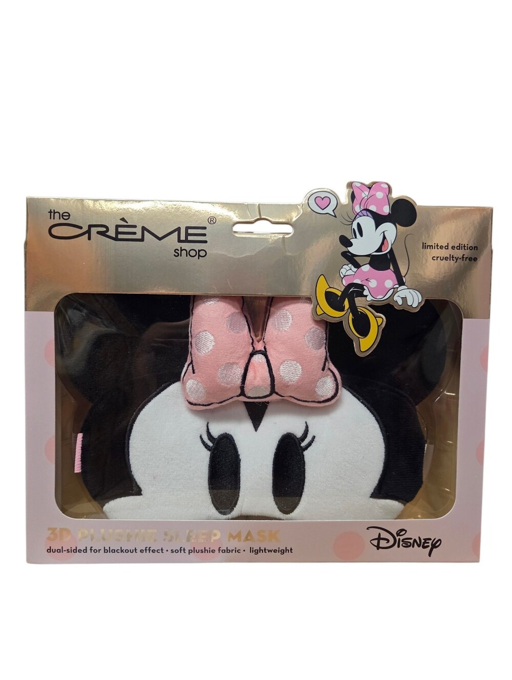 The Creme Shop Disney Minnie Mouse 3D Sleep Mask Nwt